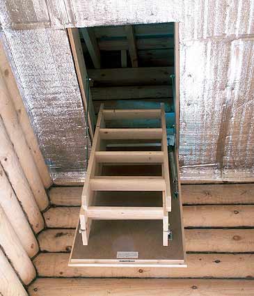 Складывающаяся лестница на чердак